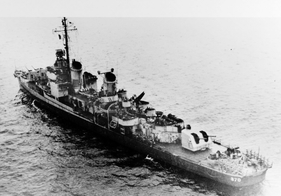 USS Fechteler (DD-870) before FRAM upgrade 