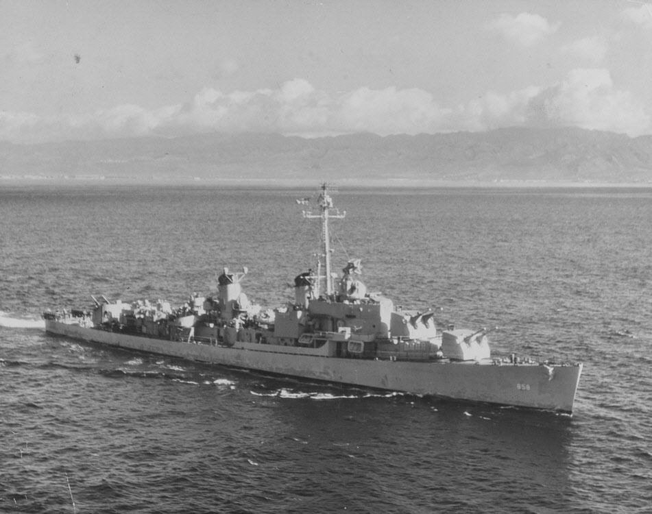 USS Fred T Berry (DD-858) underway, 1947 