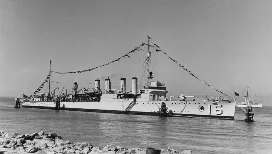 USS Gamble (DD-15), c.1940 