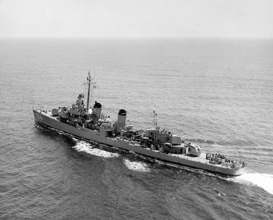 USS Hailey (DD-556) at Sea, early 1950s 