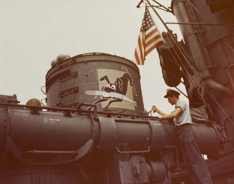 Torpedo Tube Mount on USS Halford (DD-480)