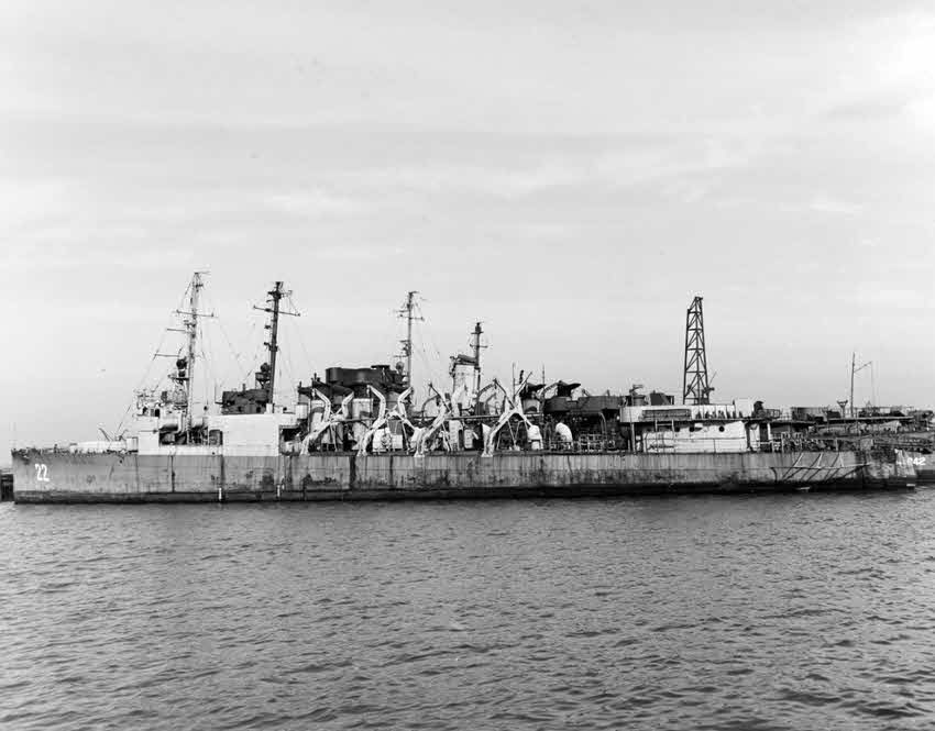 USS Herbert (APD-22) after being stricken, 1946 