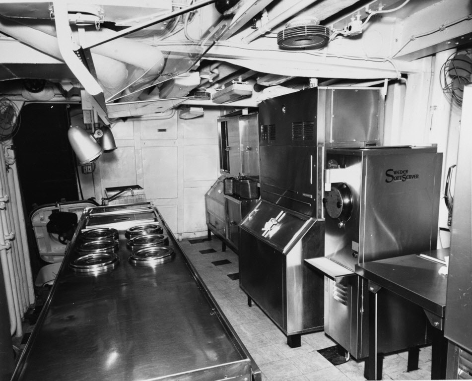 Food Serving Line, USS Herbert J Thomas (DD-883) 