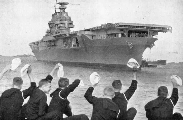 USS Hornet prior to commissioning