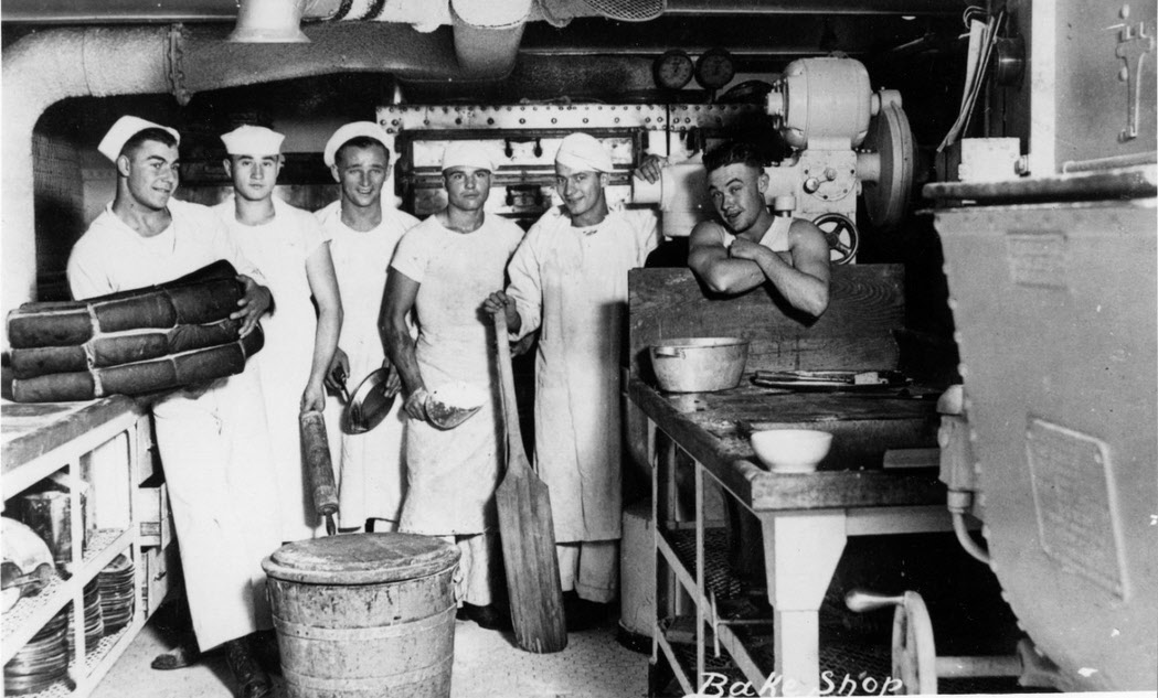 Bake Shop on USS Idaho (BB-42), 1919 