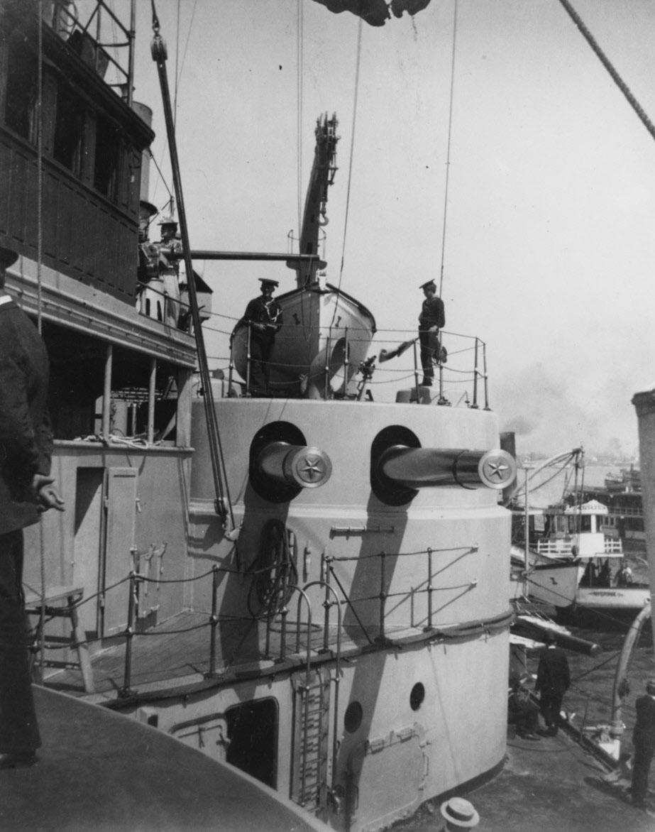 Forward Port 8in turret, USS Indiana (BB-1) 