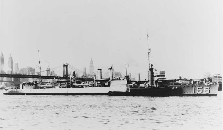 USS J Fred Talbott (DD-156), New York 