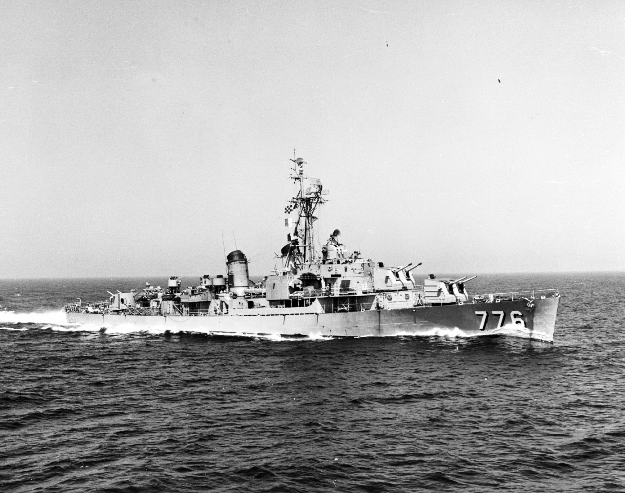 USS James C Owens (DD-776) off Korea, 1952 