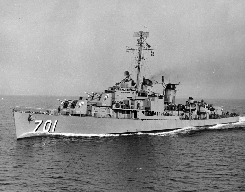 USS John W Weeks (DD-701), post war 