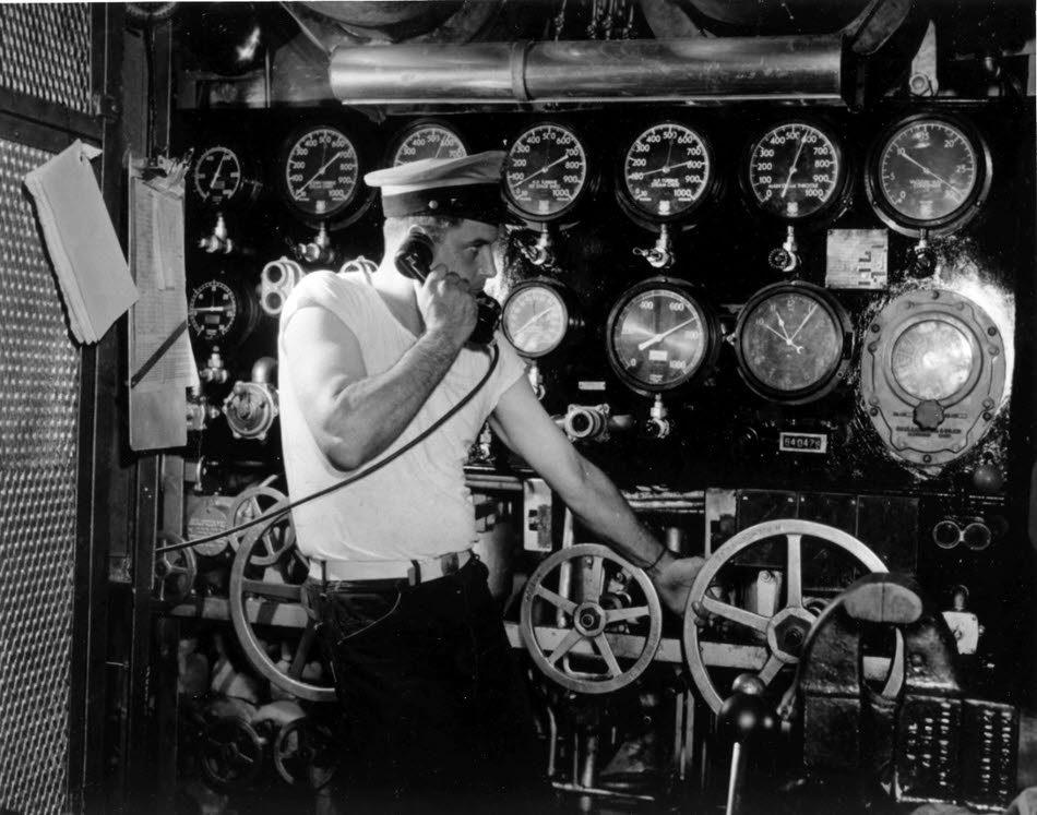 Aft Engine Room Controls of USS Jouett (DD-396) 
