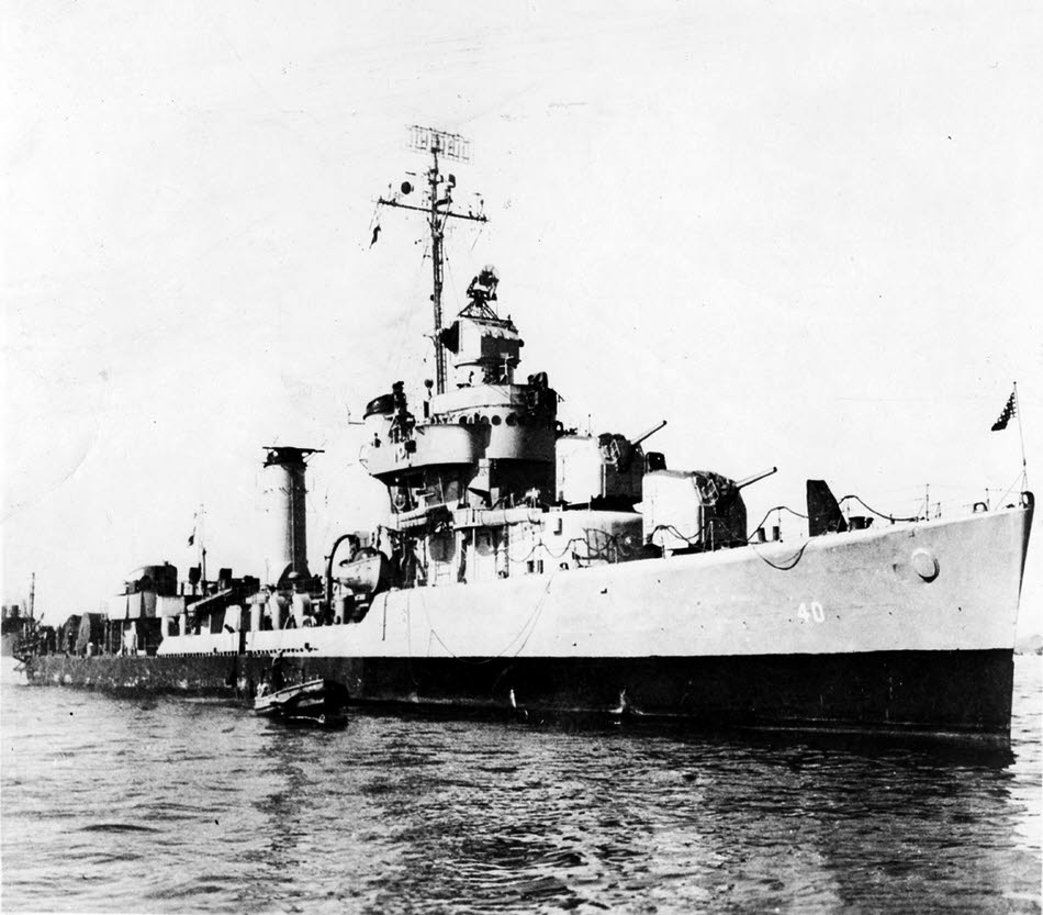 USS Knight (DD-633) from the right 