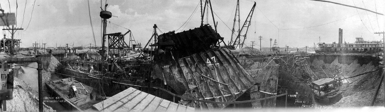 Wreck of USS Maine (ACR-1), 1911 