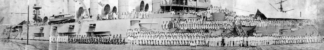 Officers and Crew of USS Maryland (ACR-8), 1915 