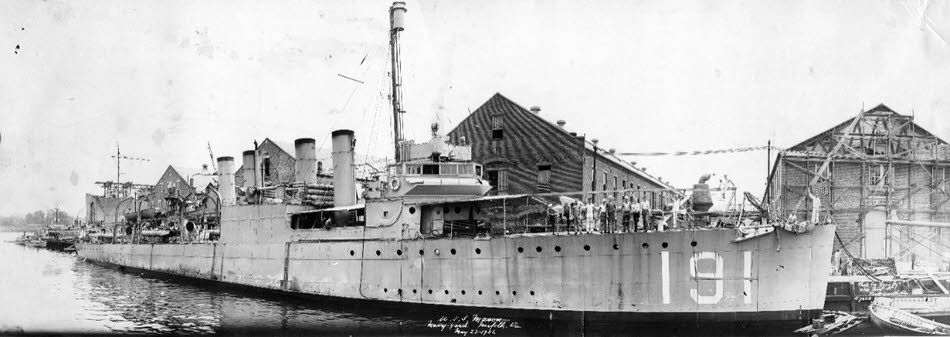 USS Mason (DD-191) at Norfolk Navy Yard, 23 May 1921 