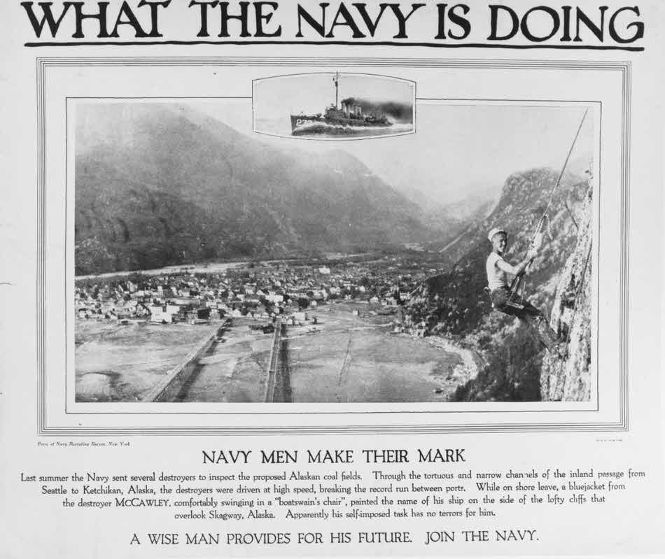 Recruiting Poster based on USS McCawley (DD-276) 