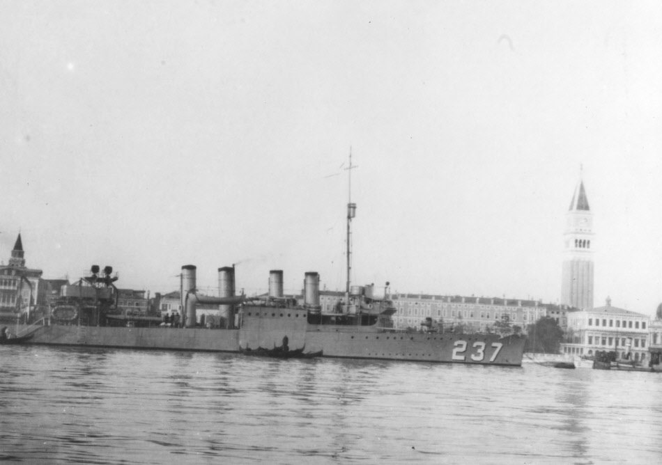 USS McFarland (DD-237) at Venice, 1922-23 