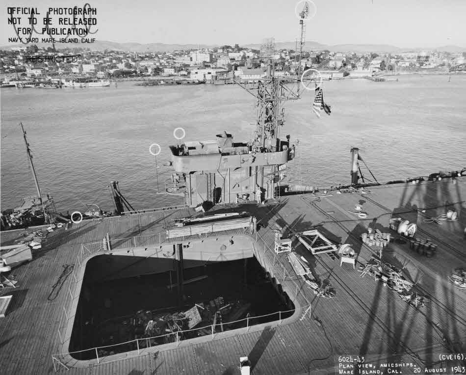 Flight Deck of USS Nassau (CVE-16)