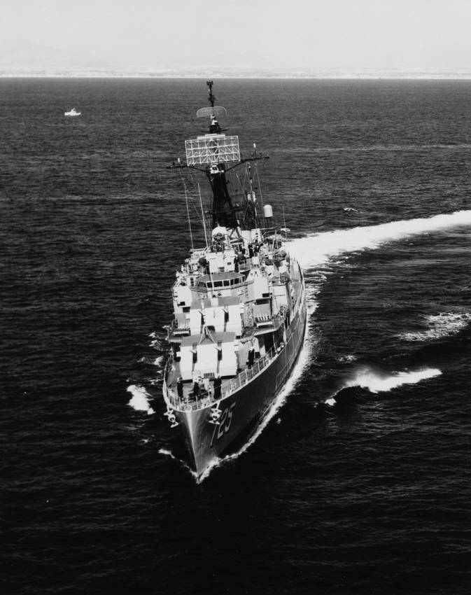 USS O'Brien (DD-725) off Coronado Strand, 1963 