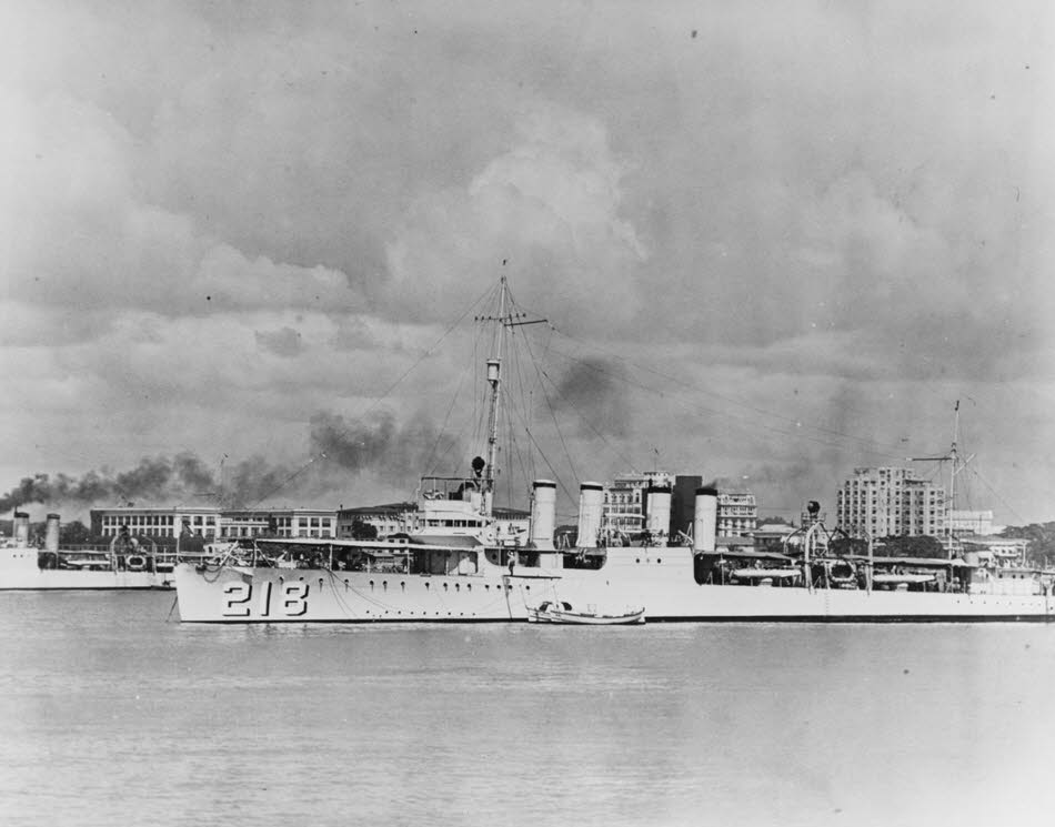 USS Parrott (DD-218) at Manila, 1931 