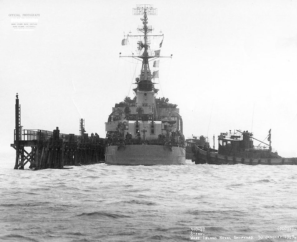 USS Perkins (DD-877), Mare Island, 1947 