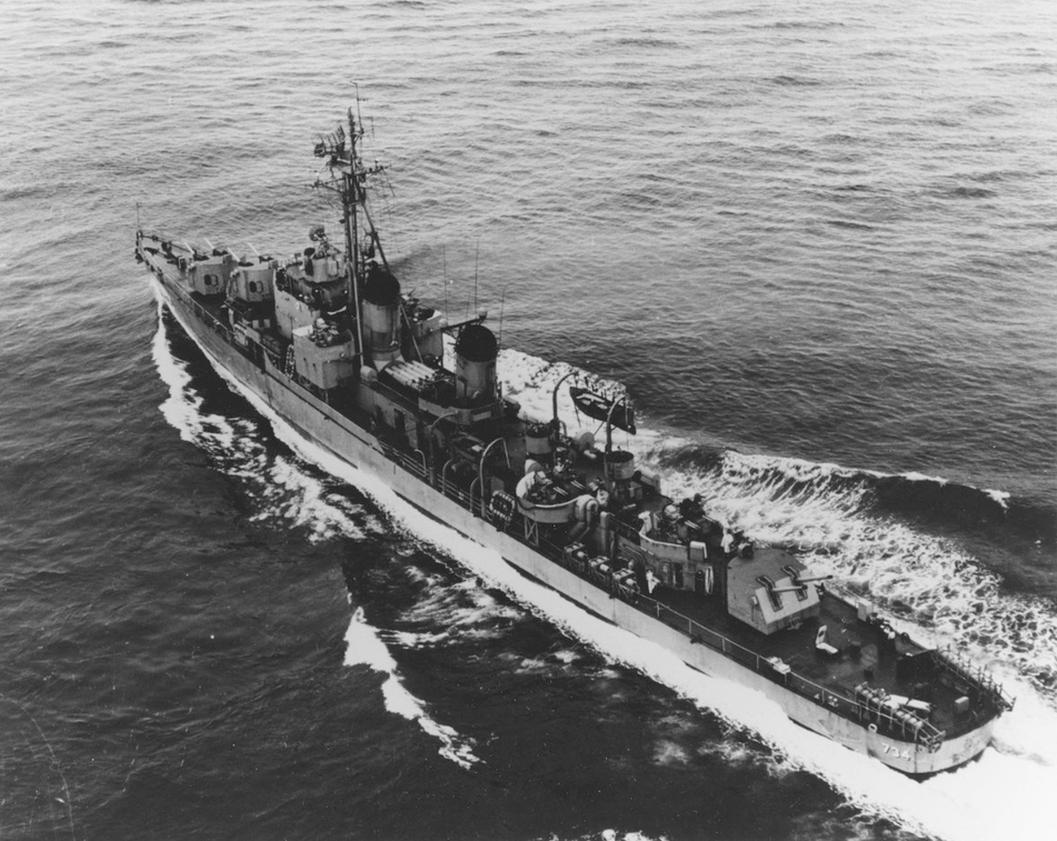 USS Purdy (DD-734), 1950s 