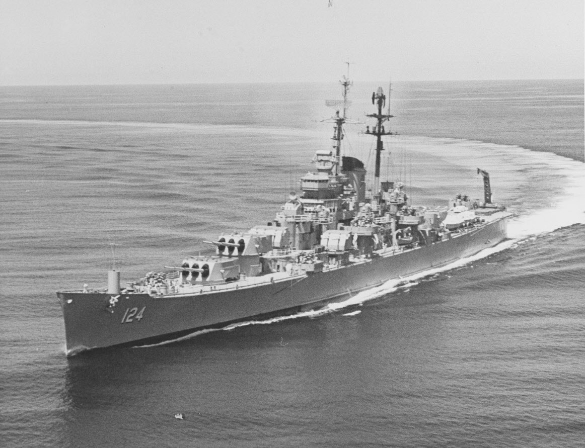 USS Rochester (CA-124) at Sea 
