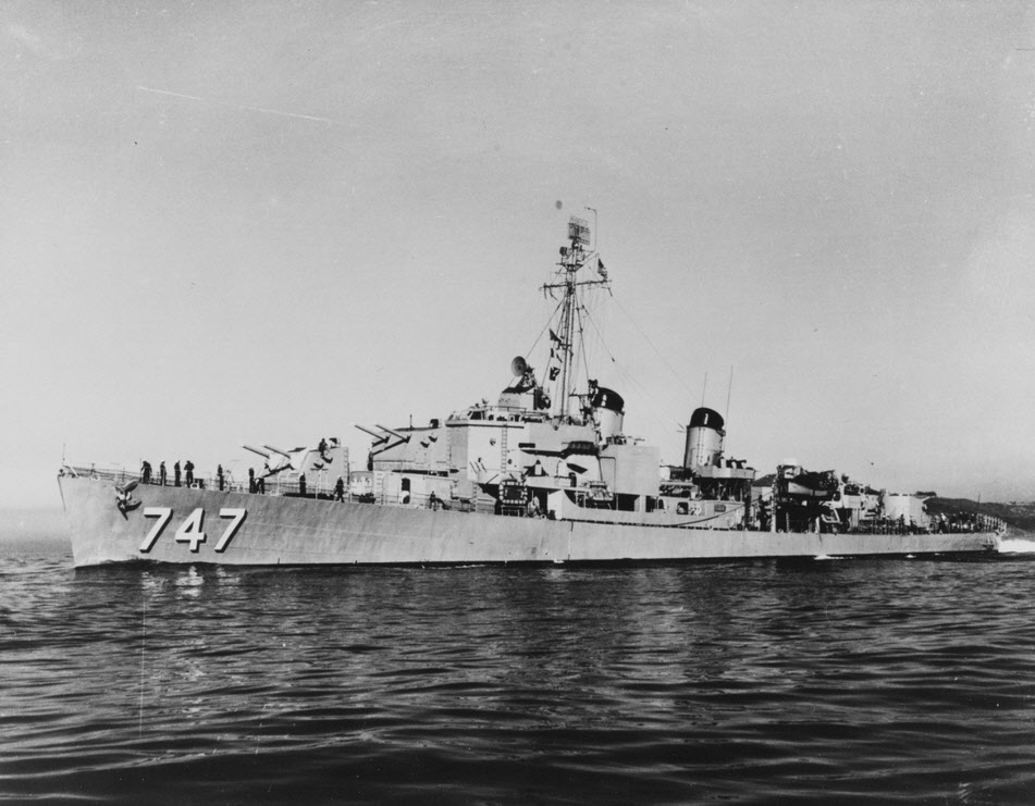 USS Samuel N Moore (DD-747), late 1940s 