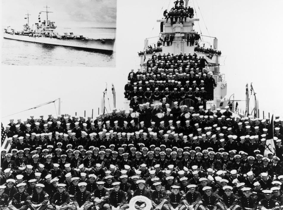 Crew of USS Savannah (CL-42), 1938 