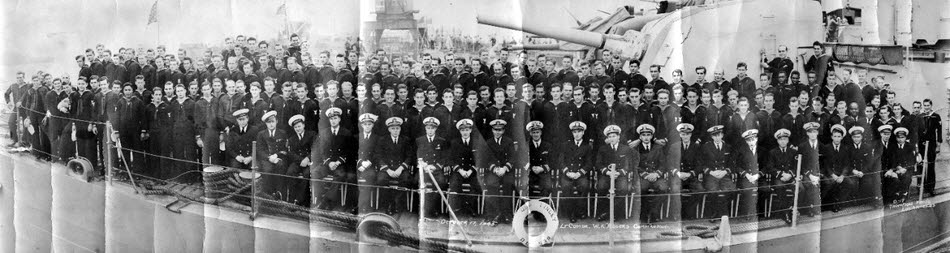 Crew of USS Tingey (DD-539), 17 October 1945 