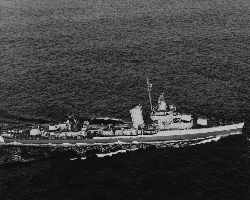 USS Wainright (DD-419) on escort and training duties 1944 
