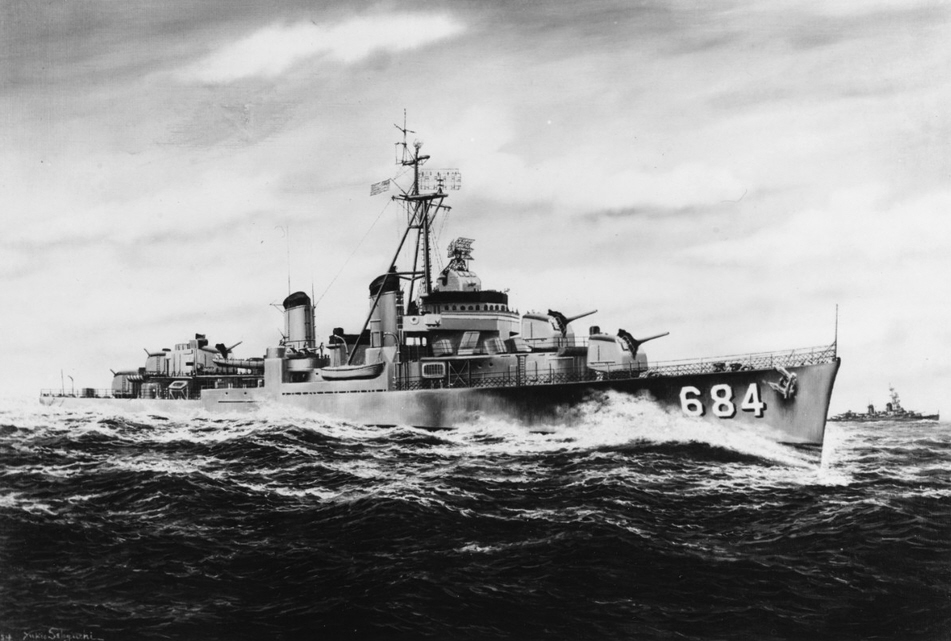 USS Wedderburn (DD-684) postwar 