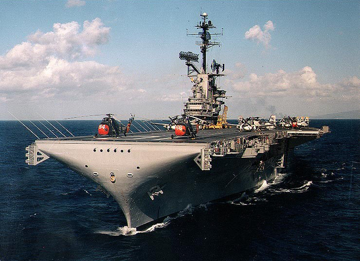 USS Yorktown (CV-10) off Hawaii, 1960s 