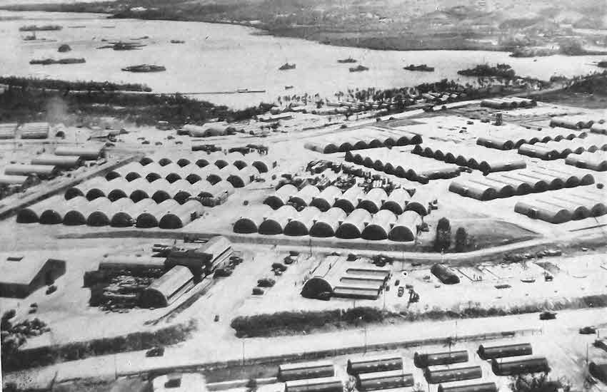 US Base at Guam Harbour, c.1945 