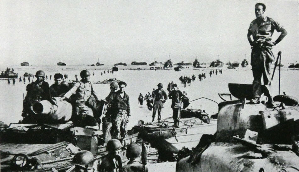 US troops landing on Noemfoor 