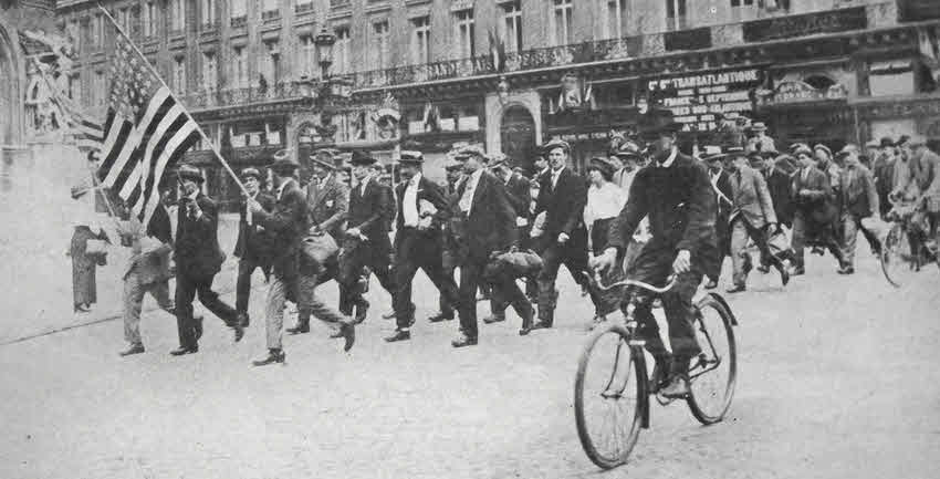 American Volunteer enlists, Paris 1914 
