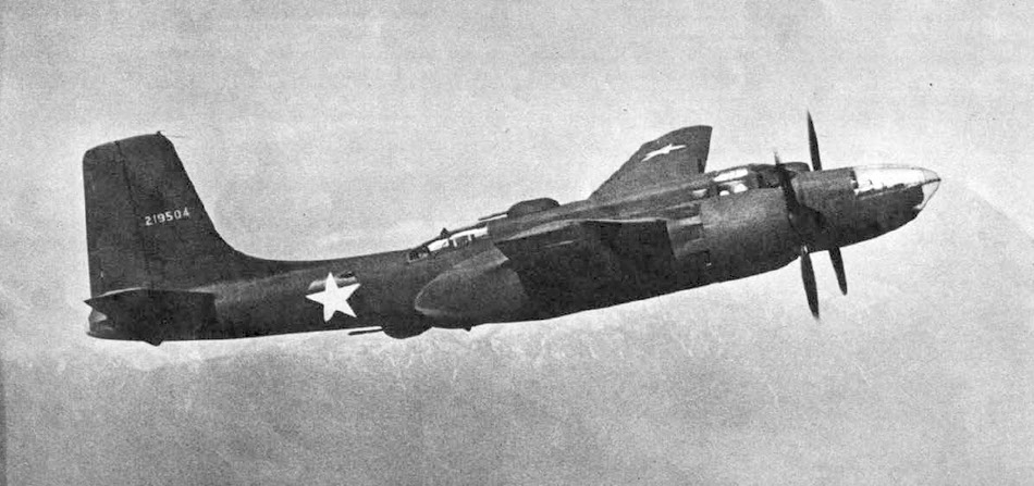 Douglas XA-26 Invader from the right 