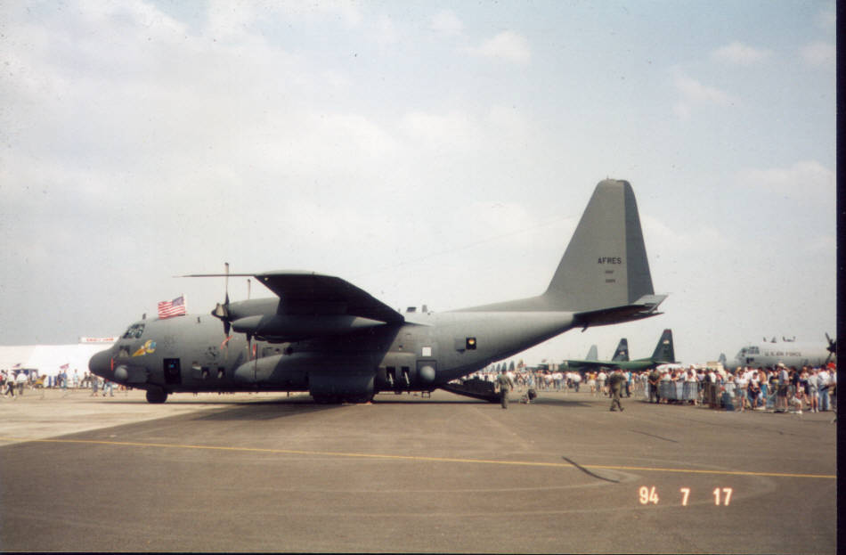 Side view of a Lockheed AC-130 Spectre Gunship