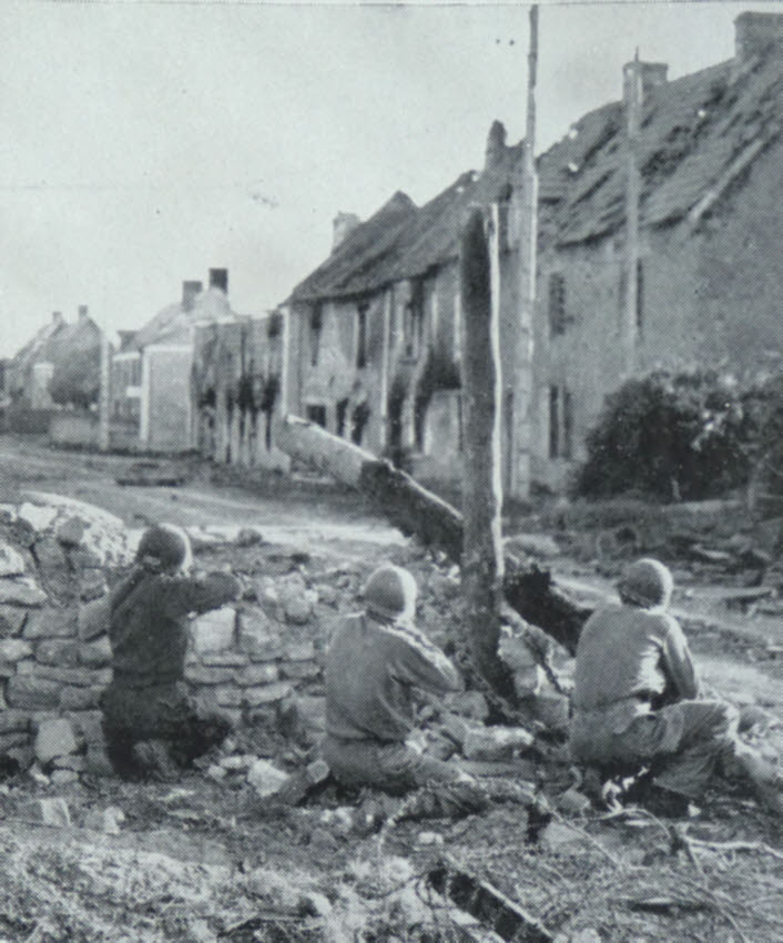 American Troops in Sainteny, 1944 