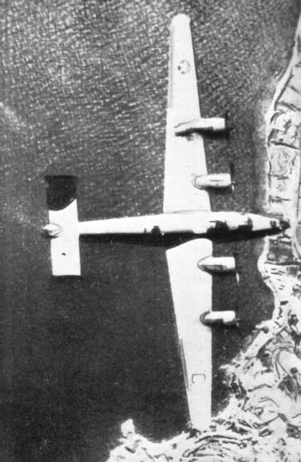 Consolidated B-24 over Bastia