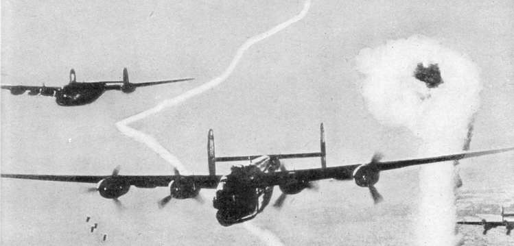 B-24 Liberators over Tours, 1944 (2 of 2) 