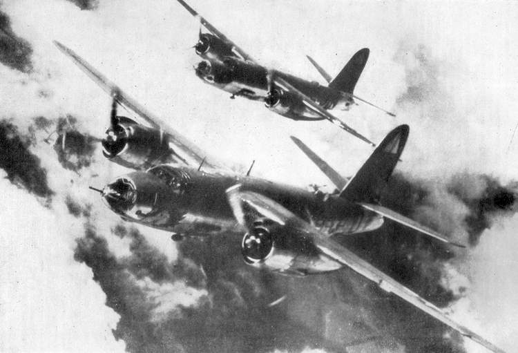 Martin B-26 Marauder returning from Horrem