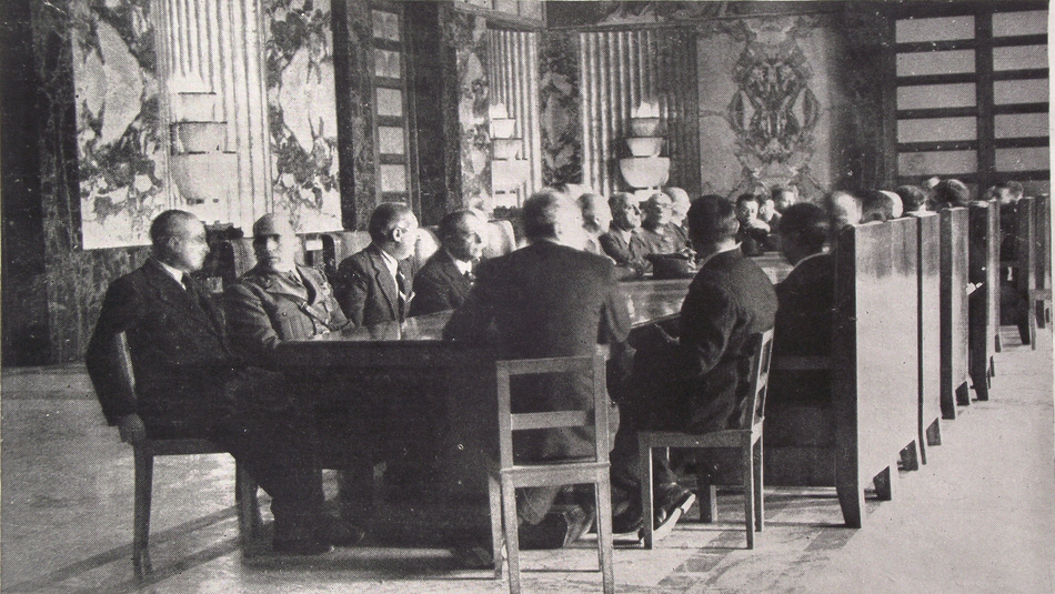 First Meeting of Marshal Badoglio's April 1944 Cabinet 