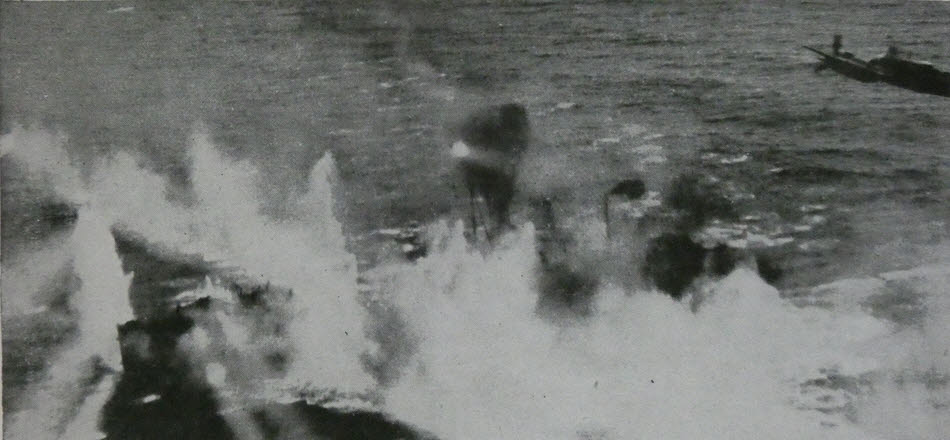 Beaufighters attack escort vessels 