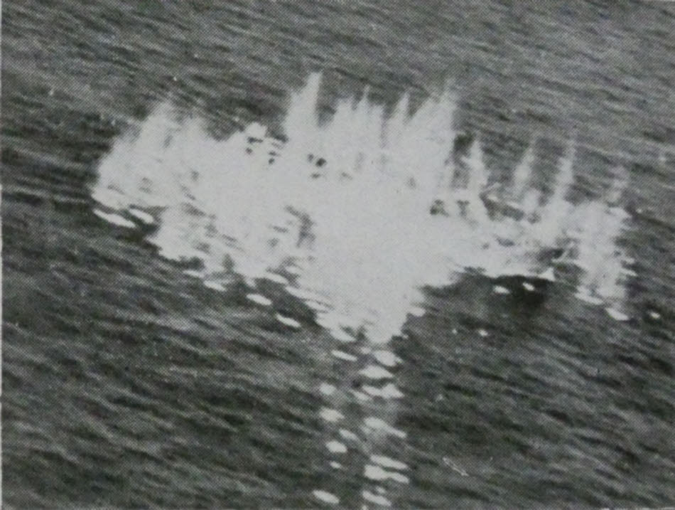 Shell bursts from Beaufighter 