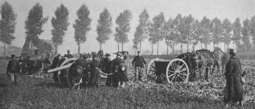 Belgian Artillery outside Antwerp, 1914 