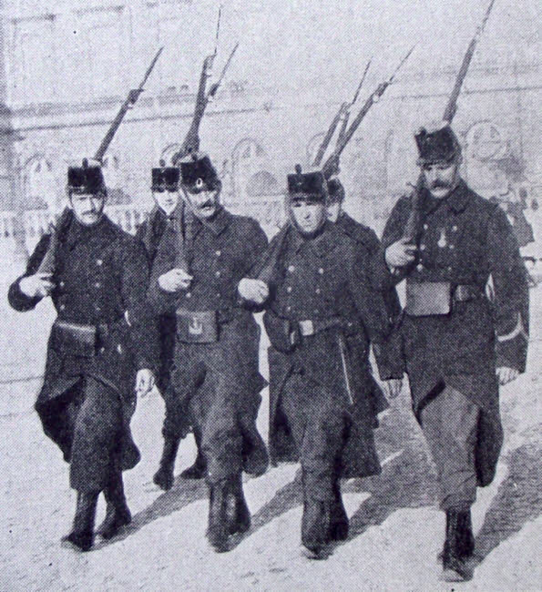 Belgian Infantry at Brussels, 1914 
