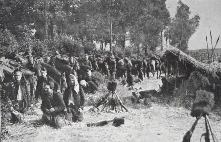 Belgian Lancers outside Antwerp, 1914 
