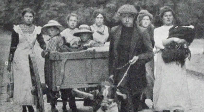 Belgian Refugees on a country road, 1914 