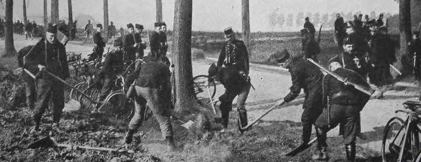 Belgian Sappers at Work, 1914 