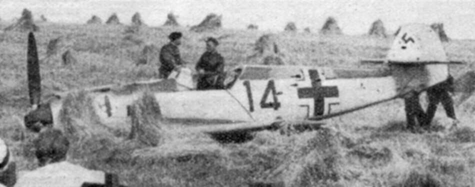Messerschmitt Bf 109 shot down over Sussex